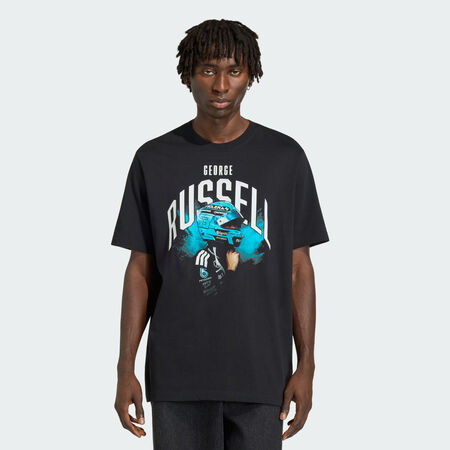 ADIDAS PERFORMANCE T-SHIRT GRAPHIQUE MERCEDES - AMG PETRONAS FORMULA 1 TEAM GEORGE RUSSELL Black HOMME