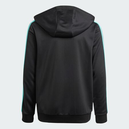ADIDAS PERFORMANCE MERCEDES - AMG PETRONAS FORMULA ONE TEAM DNA FULL ZIP HOOD Black / White JUNIOR
