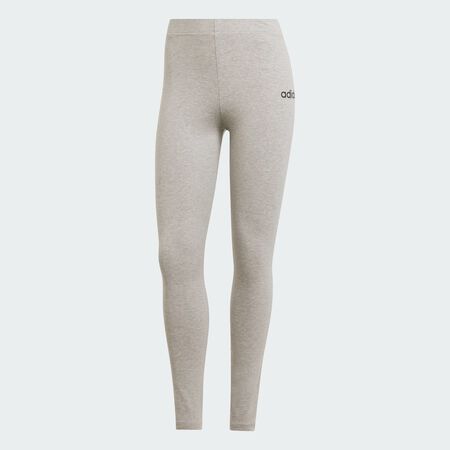 ADIDAS SPORTSWEAR Essentials Linear Cotton Leggings Medium Grey Heather / Black WOMEN