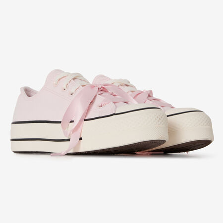 CONVERSE chuck taylor all star CHUCK TAYLOR LIFT OX DOUBLE LACE ROSE FEMME