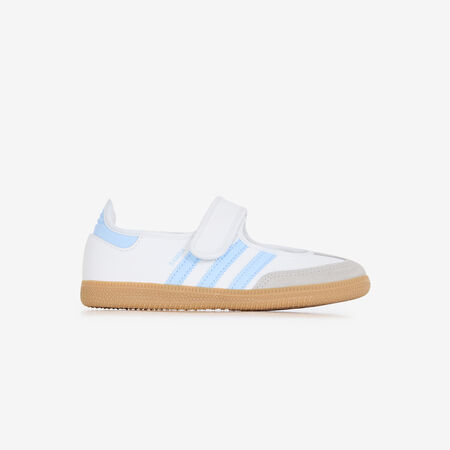 ADIDAS ORIGINALS samba SAMBA JANE BLANC/BLEU CADET