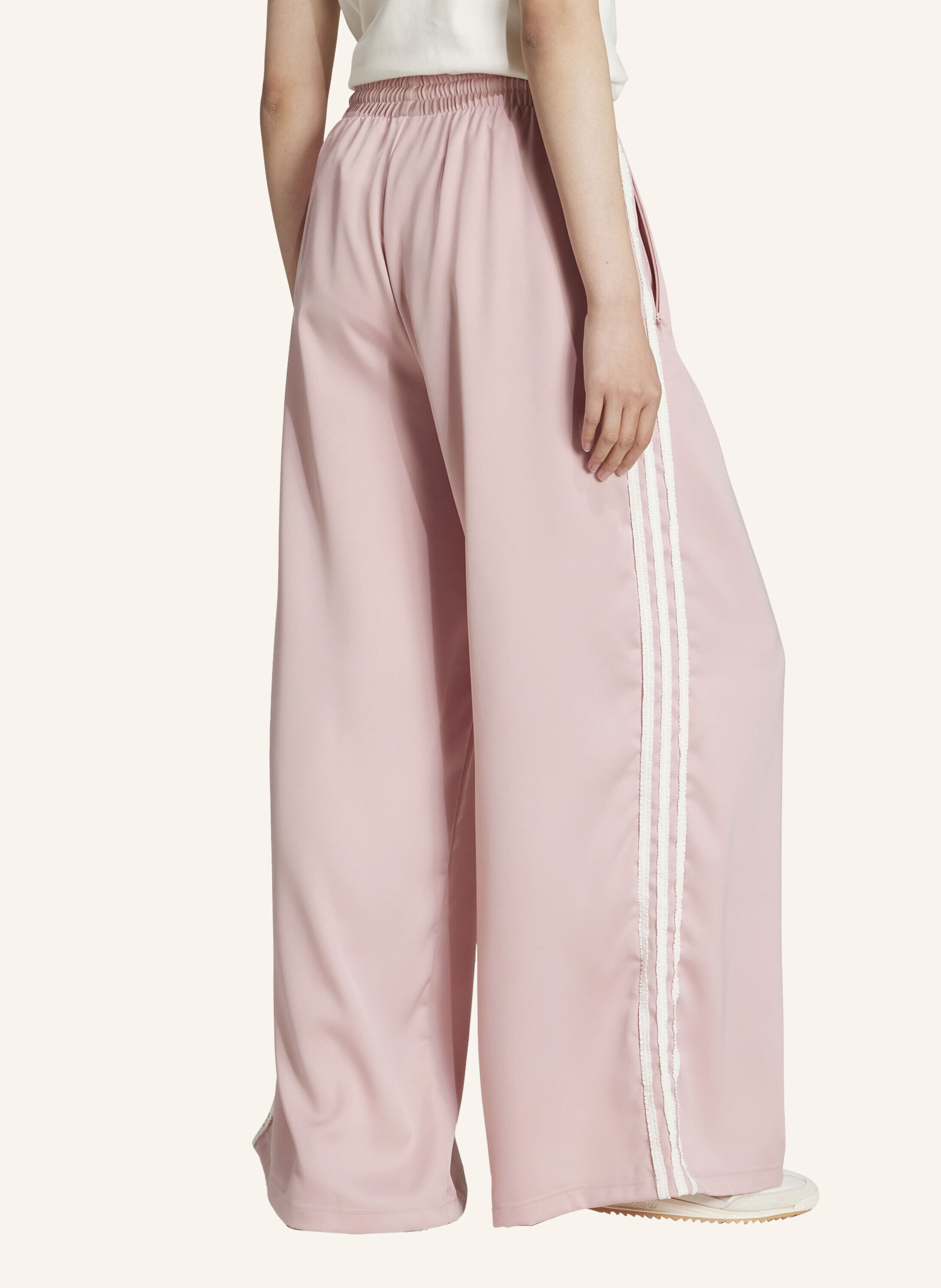 【adidas】WIDE LEG PANTS ★KC8815★ワンダーモーブ レディース adidas Originals Satin Wide Leg Pants Ruffle 3-Stripes