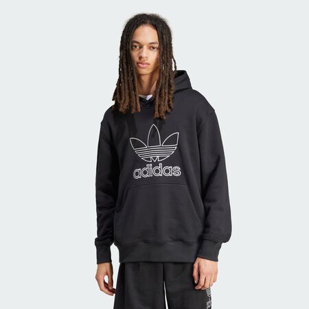 ADIDAS ORIGINALS Adicolor Outline Trefoil Hoodie Black MEN