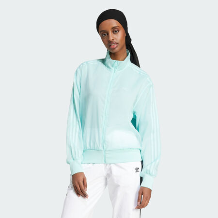 ADIDAS ORIGINALS Veste de survêtement tissu transparent Adicolor Black FEMME