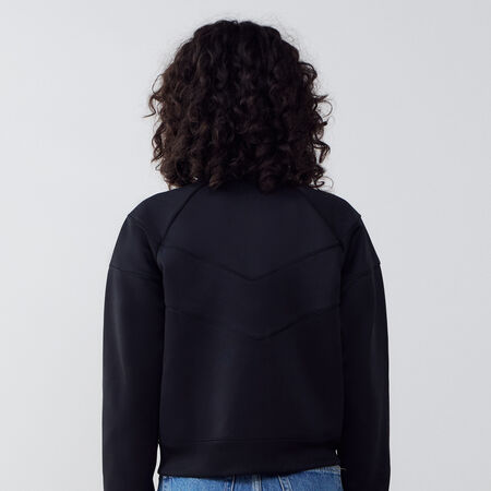 NIKE JACKET TRACKSUIT POLY KNIT NOIR/BLANC FEMME