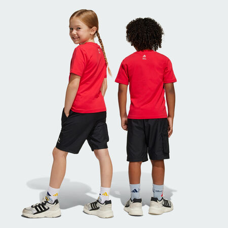 ADIDAS SPORTSWEAR ENSEMBLE T-SHIRT ADIDAS DISNEY MICKEY MOUSE Pure Ruby / Off White CADET