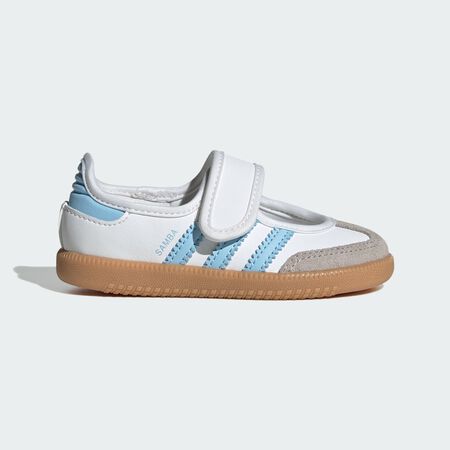 ADIDAS ORIGINALS samba SAMBA JANE WHITE/BLUE BABIES