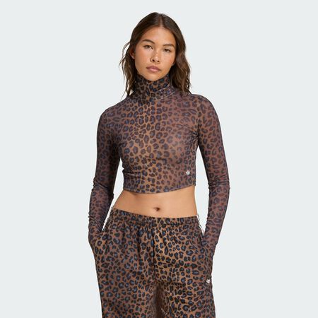ADIDAS ORIGINALS T-shirt manches longues Leopard Multicolor FEMME