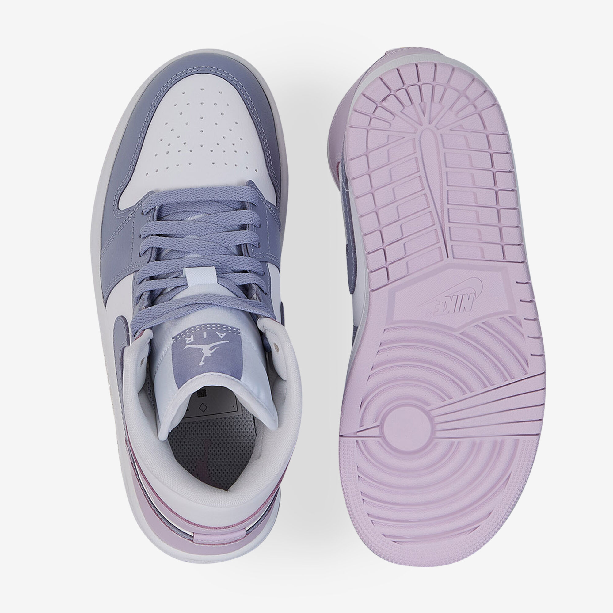 Air Jordan 1 Mid  Blanc/violet