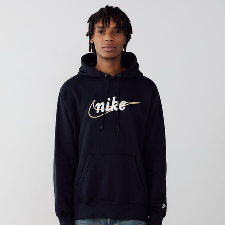 NIKE HOODIE CLUB CTB BLACK/OFF-WHITE MEN