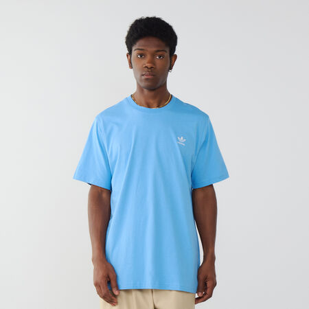 ADIDAS ORIGINALS TEE SHIRT ESSENTIAL TREFOIL BLUE/WHITE MEN