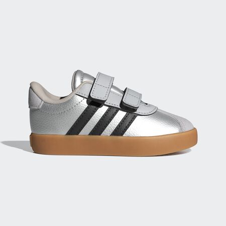 ADIDAS SPORTSWEAR VL Court 3.0 Shoes Kids Silver Metallic / Core Black / Light Solid Grey BABIES