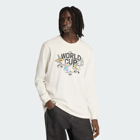 T-shirt manches longues Mascotte Coupe du Monde de la FIFA 2026 : Cloud White