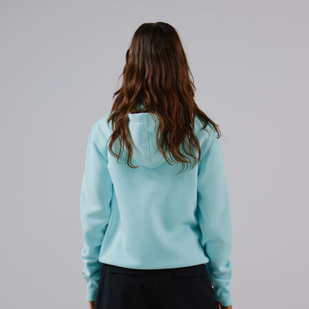 NIKE HOODIE CLUB CENTERED LOGO BLUE/WHITE WOMEN