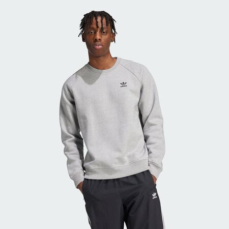 ADIDAS ORIGINALS Sweat-shirt ras-du-cou Trèfle Essentials Medium Grey Heather HOMME
