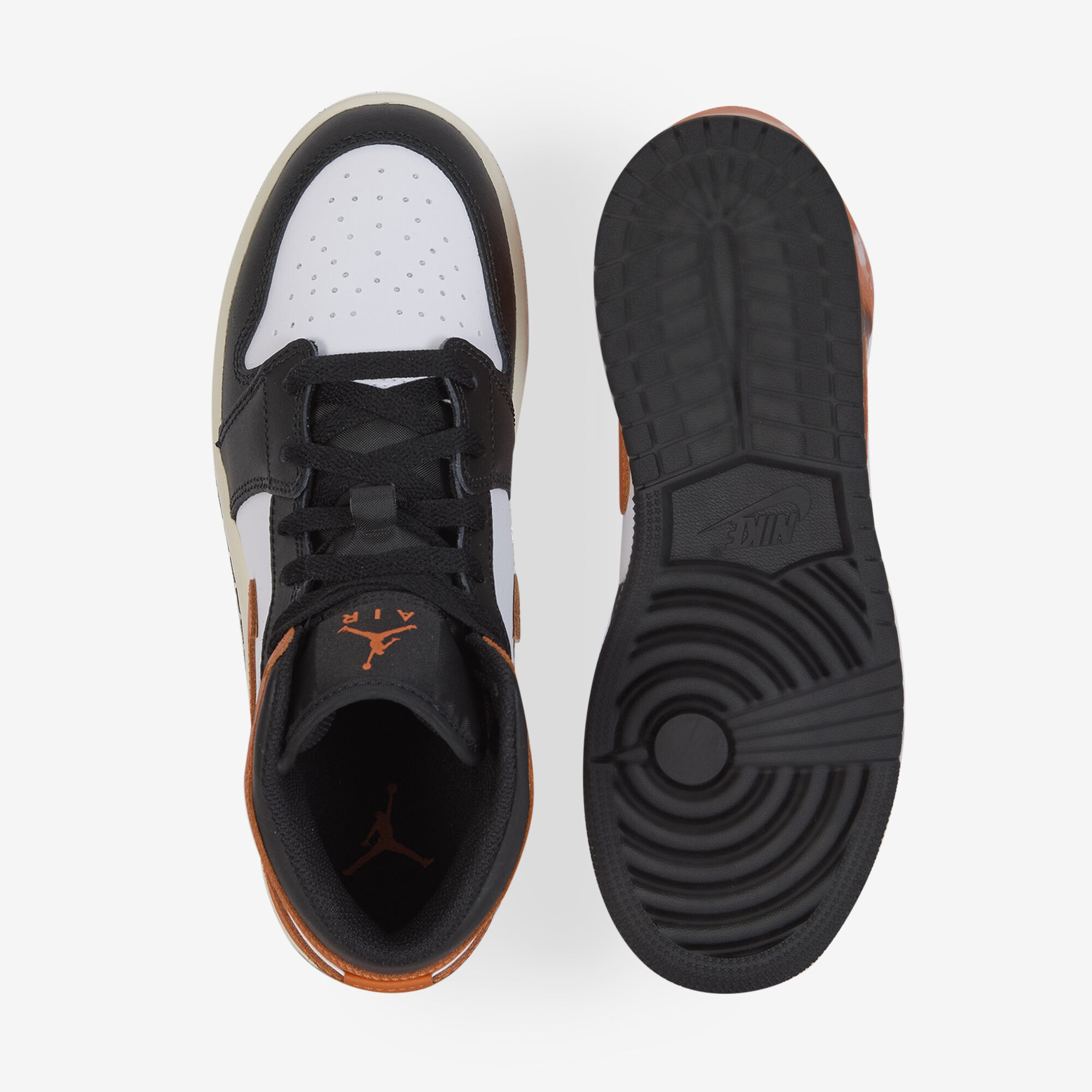 Air Jordan 1 Mid  Orange/noir