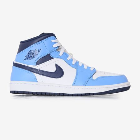 JORDAN air jordan 1 AIR JORDAN 1 MID BLANC/BLEU HOMME