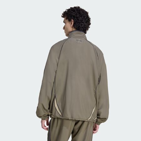 ADIDAS ORIGINALS Veste de surv&ecirc;tement Teamgeist Adicolor Blanch Brown HOMME