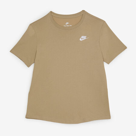 NIKE TEE SHIRT CLUB BEIGE/WHITE WOMEN