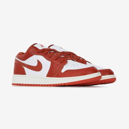 JORDAN air jordan 1 AIR JORDAN 1 LOW BLANC/ROUGE JUNIOR