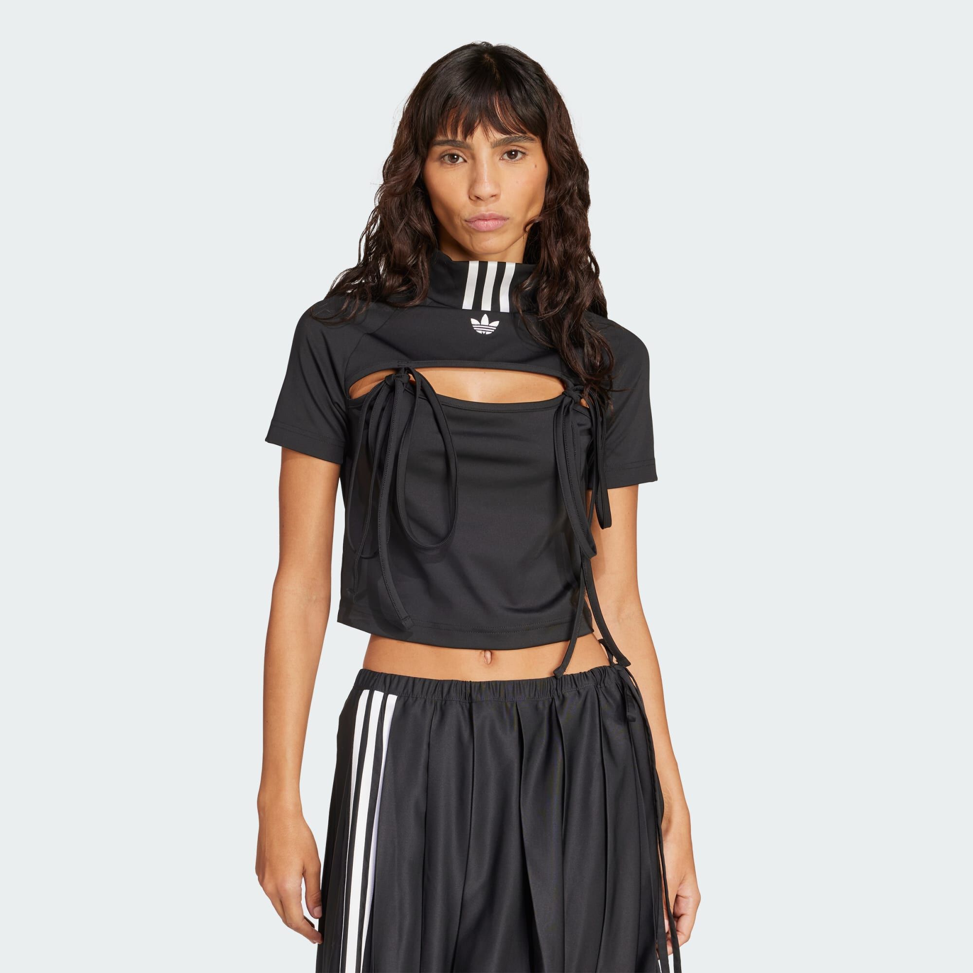 Dada ribbon tops ブラック　black ANDMARY】Dada ribbon tops