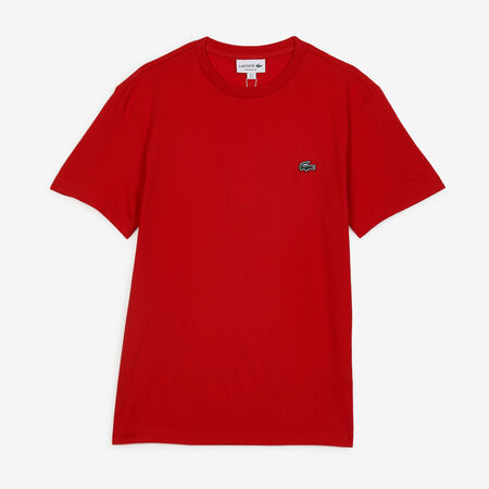 LACOSTE TEE SHIRT CLASSIC SMALL LOGO SL RED WOMEN
