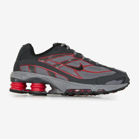 NIKE shox SHOX RIDE 2 GRIS/ROUGE HOMME