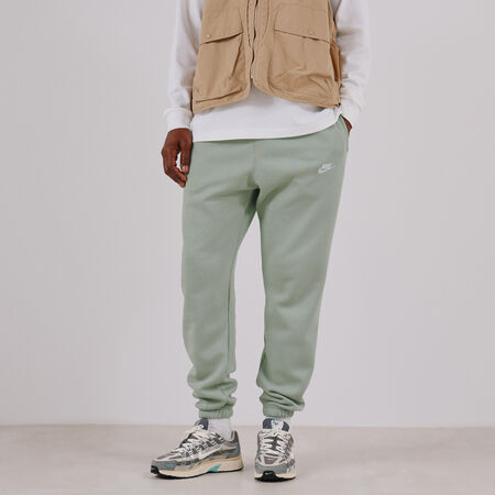 NIKE PANT JOGGER CLUB FLEECE VERT/BLANC MEN