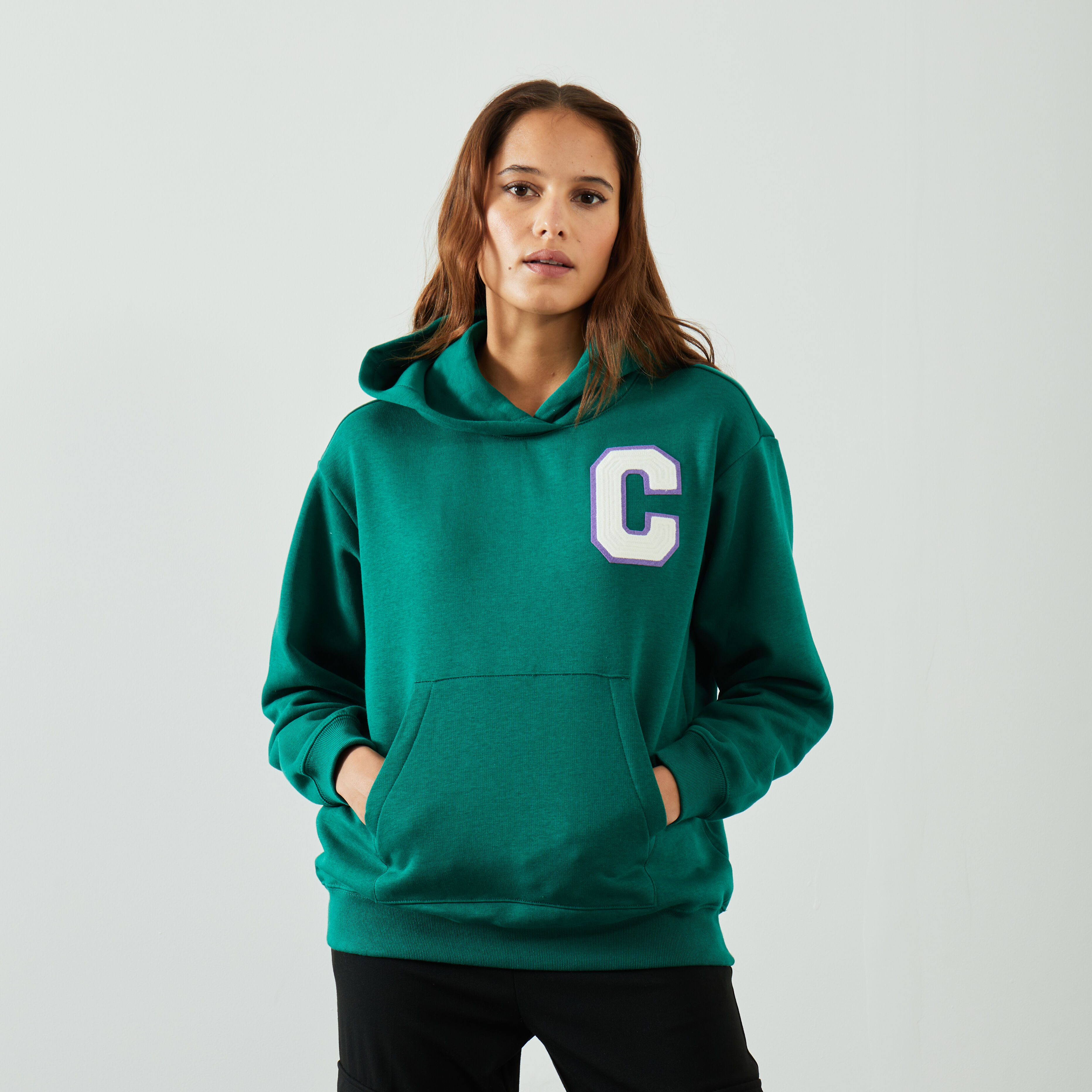 Big logo champion hoodie online