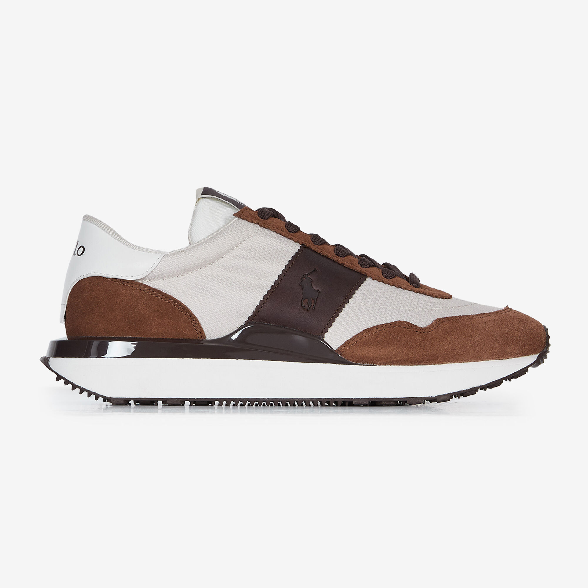 POLO RALPH LAUREN TRAIN 89 BEIGE BROWN SNEAKERS MEN Courir