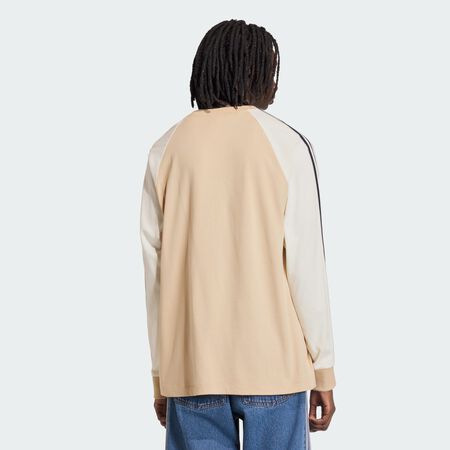 ADIDAS ORIGINALS T-SHIRT CALI MANCHES LONGUES BRITCORE Stone Khaki / Off White HOMME