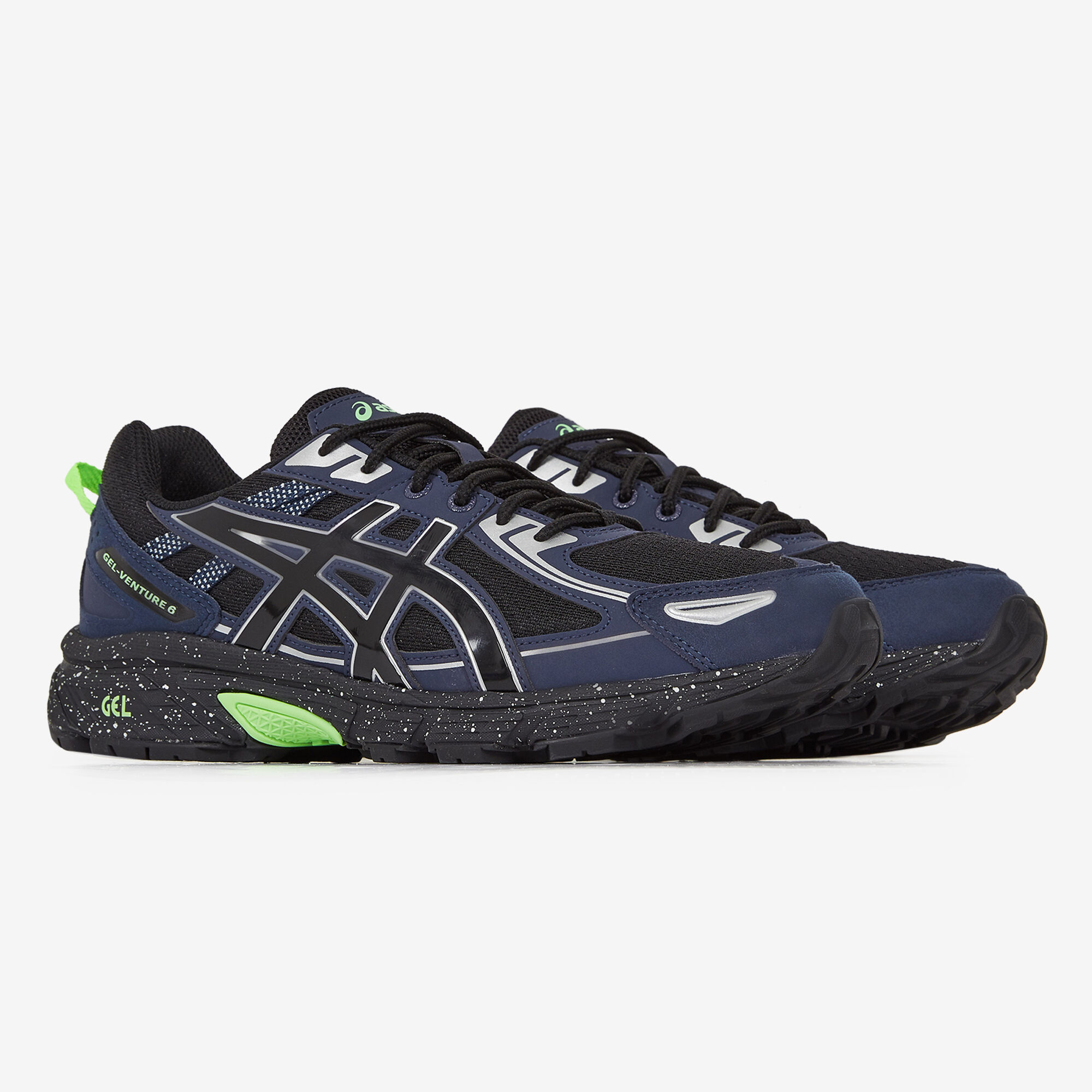ASICS GEL VENTURE 6 NAVY BLUE GREEN SNEAKERS MEN Courir