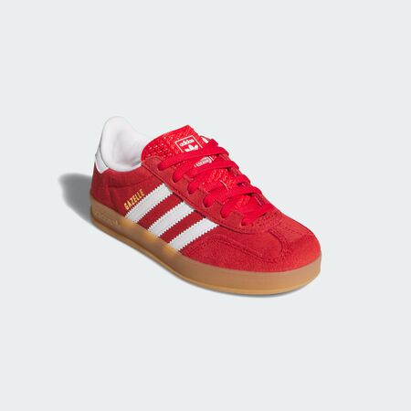 ADIDAS ORIGINALS GAZELLE INDOOR SHOES Better Scarlet / Cloud White / Gum BABIES