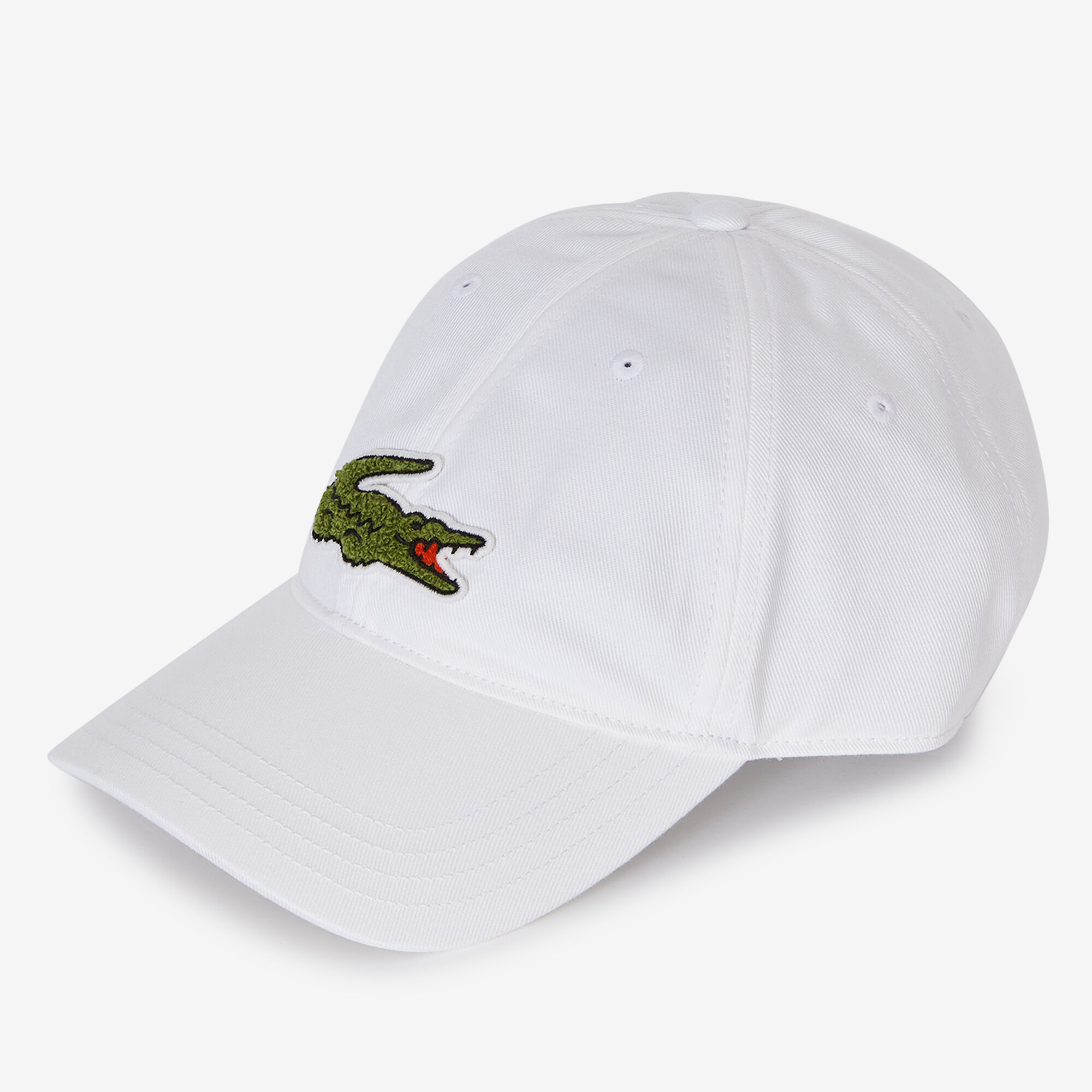 lacoste casquette centered logo signature white men