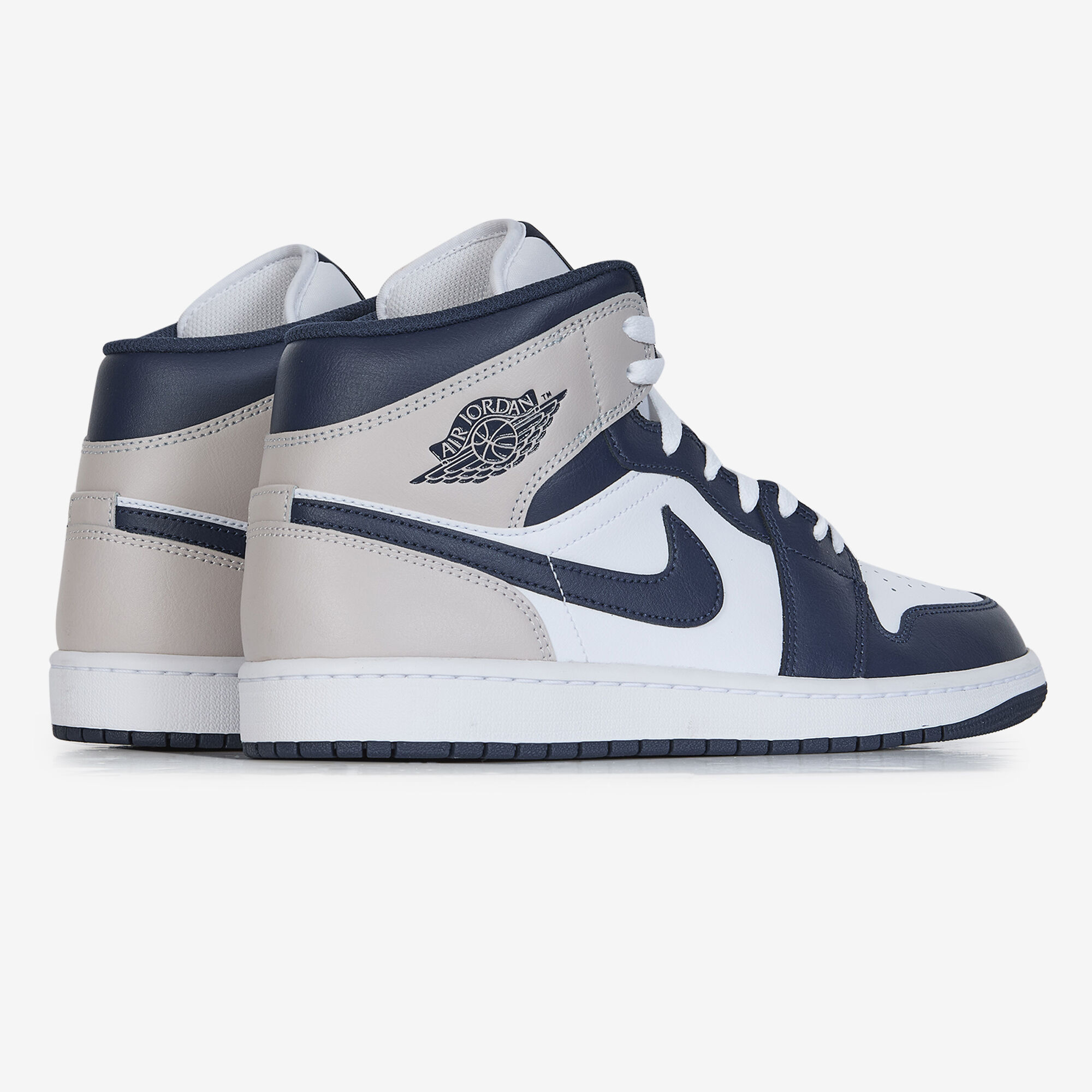 Air Jordan 1 Mid  Blanc/marine