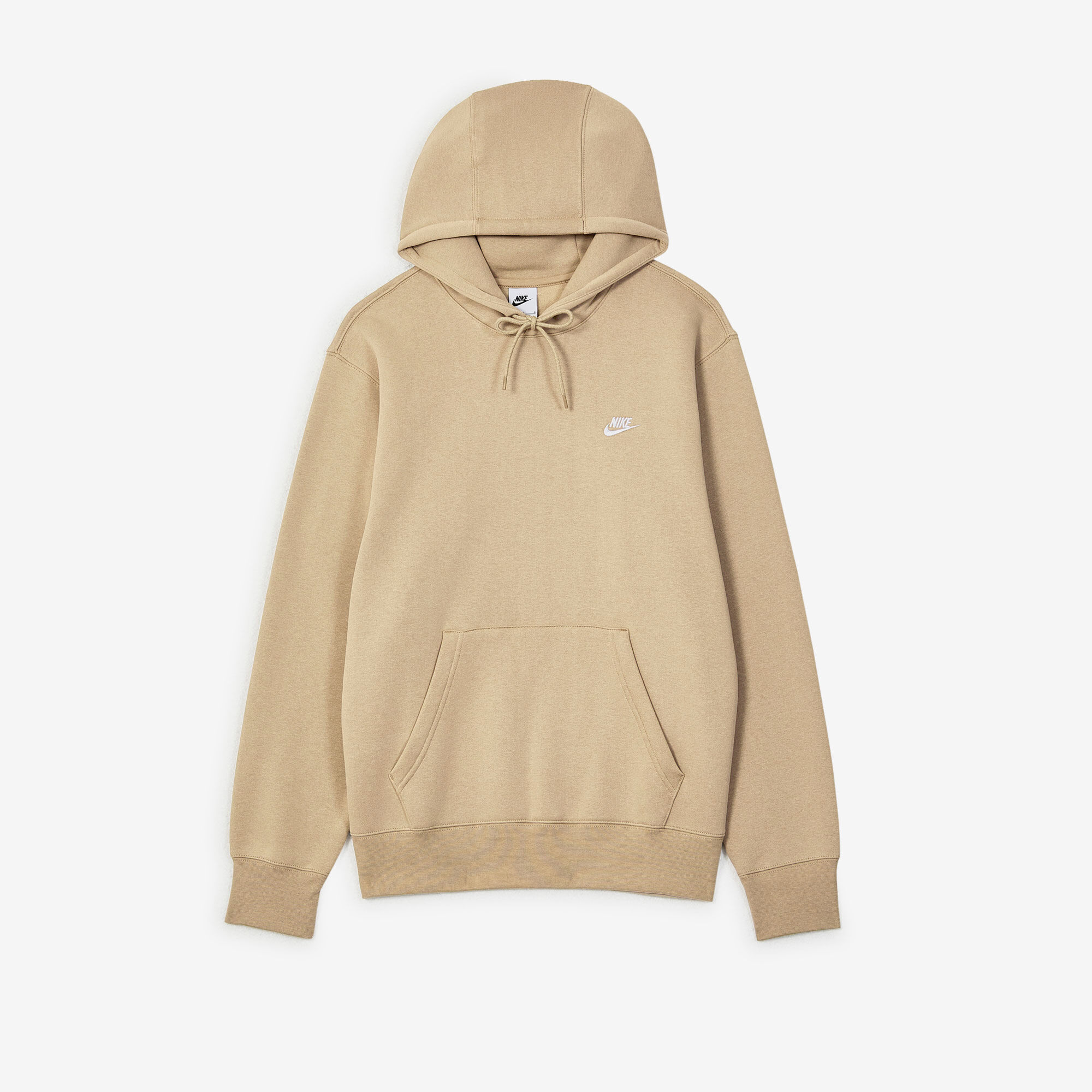 nike beige hoodie black tick