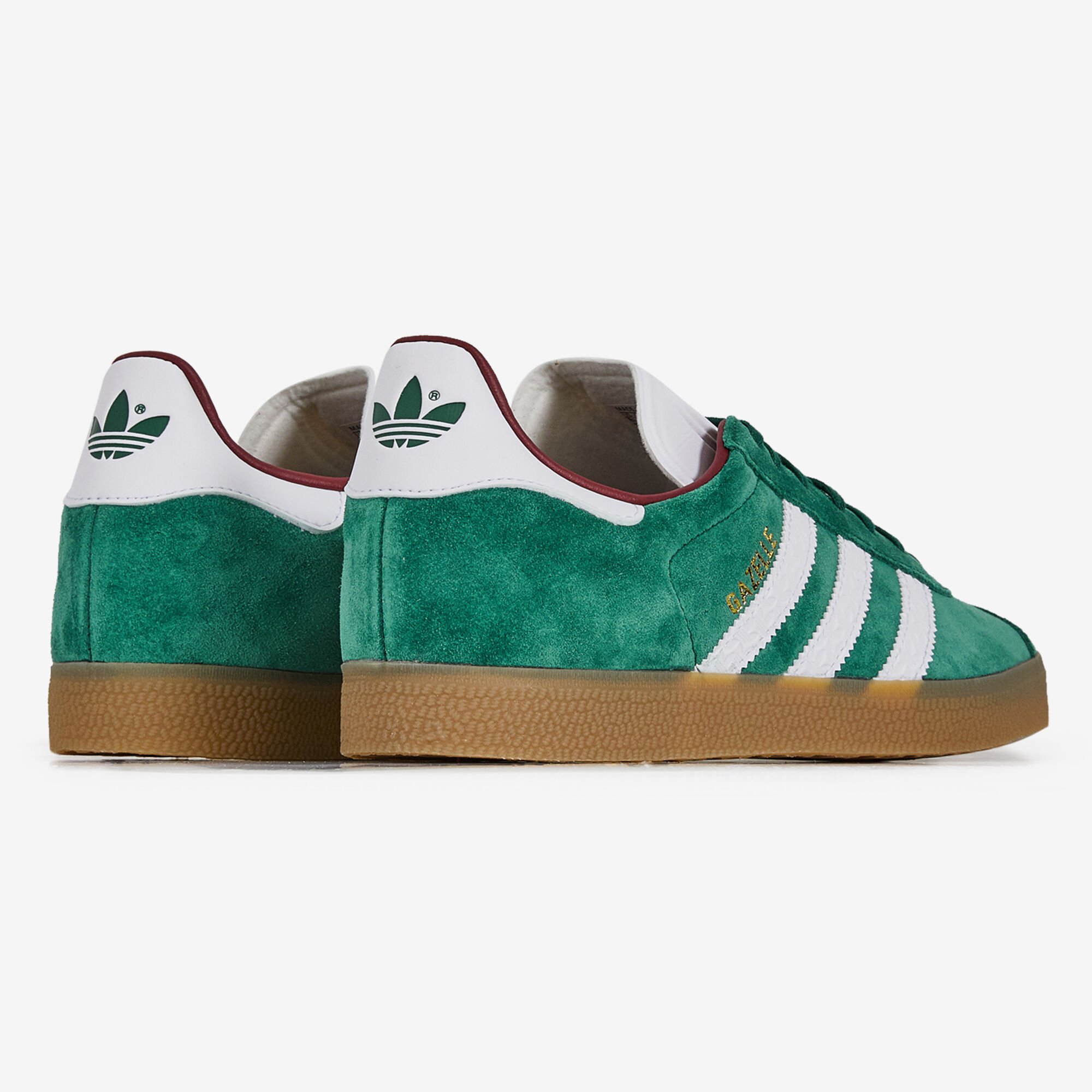 ADIDAS ORIGINALS GAZELLE MONOGRAM VERT BLANC SNEAKERS HOMME