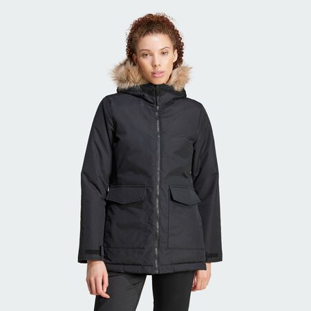 ADIDAS SPORTSWEAR Paveric Fur Parka Black WOMEN