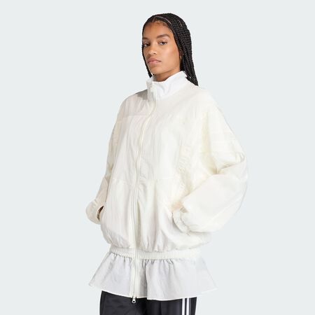 ADIDAS ORIGINALS VESTE DE SURV&Ecirc;TEMENT TOILE SANTIAGO Off White FEMME