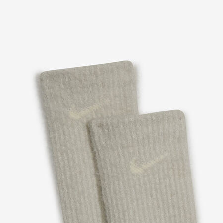 NIKE CHAUSSETTES X2 CREW CUSH BEIGE/PINK MEN