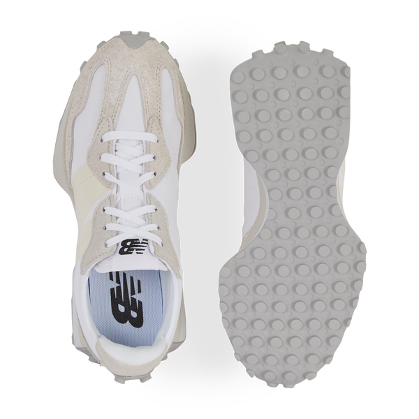 New balance beige best sale et blanche