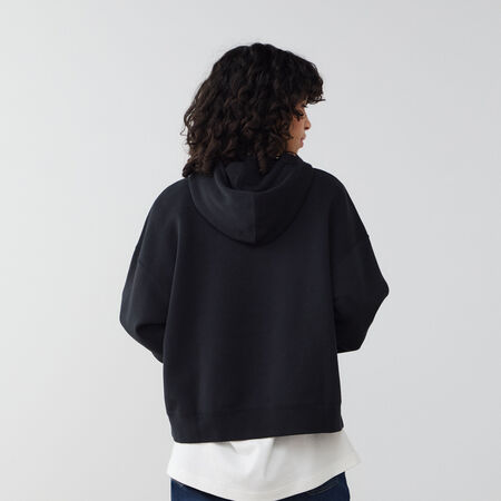 NIKE PHOENIX LONG OVERSIZED HOODIE BLACK WOMEN