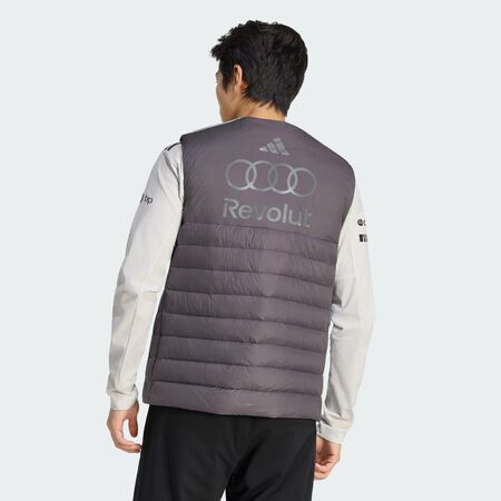 ADIDAS PERFORMANCE AUDI REVOLUT F1 TEAM ENGINEERS & MARKETING PADDED VEST Grey Strata MEN
