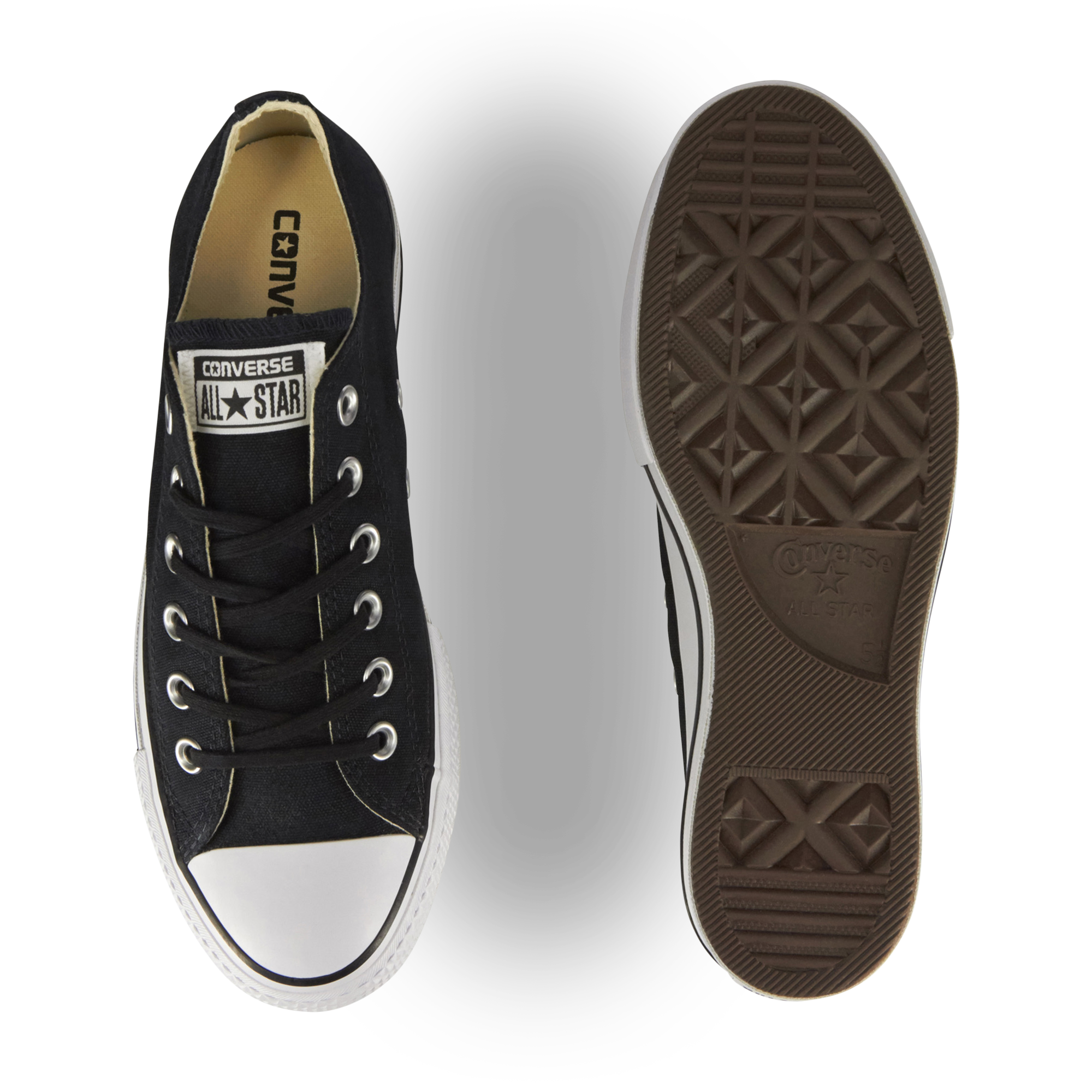 Converse plateforme noire courir