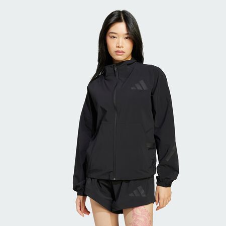 ADIDAS ORIGINALS adidas Z.N.E. Woven Full-Zip Track Top Black WOMEN