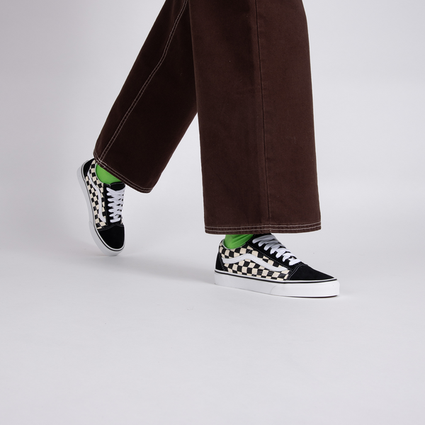 VANS OLD SKOOL CHECKERBOARD NOIR BLANC SNEAKERS FEMME Courir