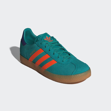 ADIDAS ORIGINALS Gazelle Shoes Pure Teal / Impact Orange / Collegiate Purple BABIES