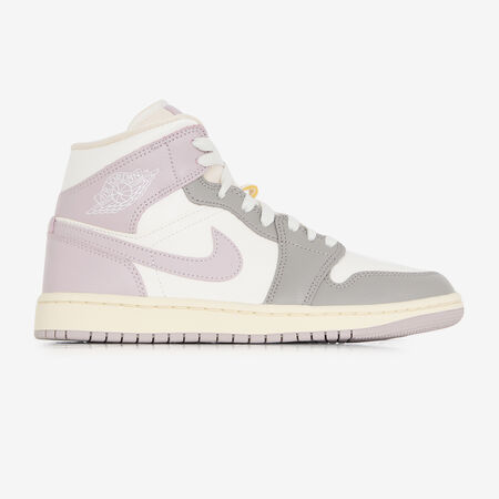 AIR JORDAN 1 MID : WHITE/PINK