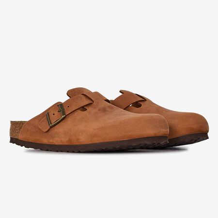 BIRKENSTOCK boston BOSTON LEATHER COGNAC MARRON HOMME