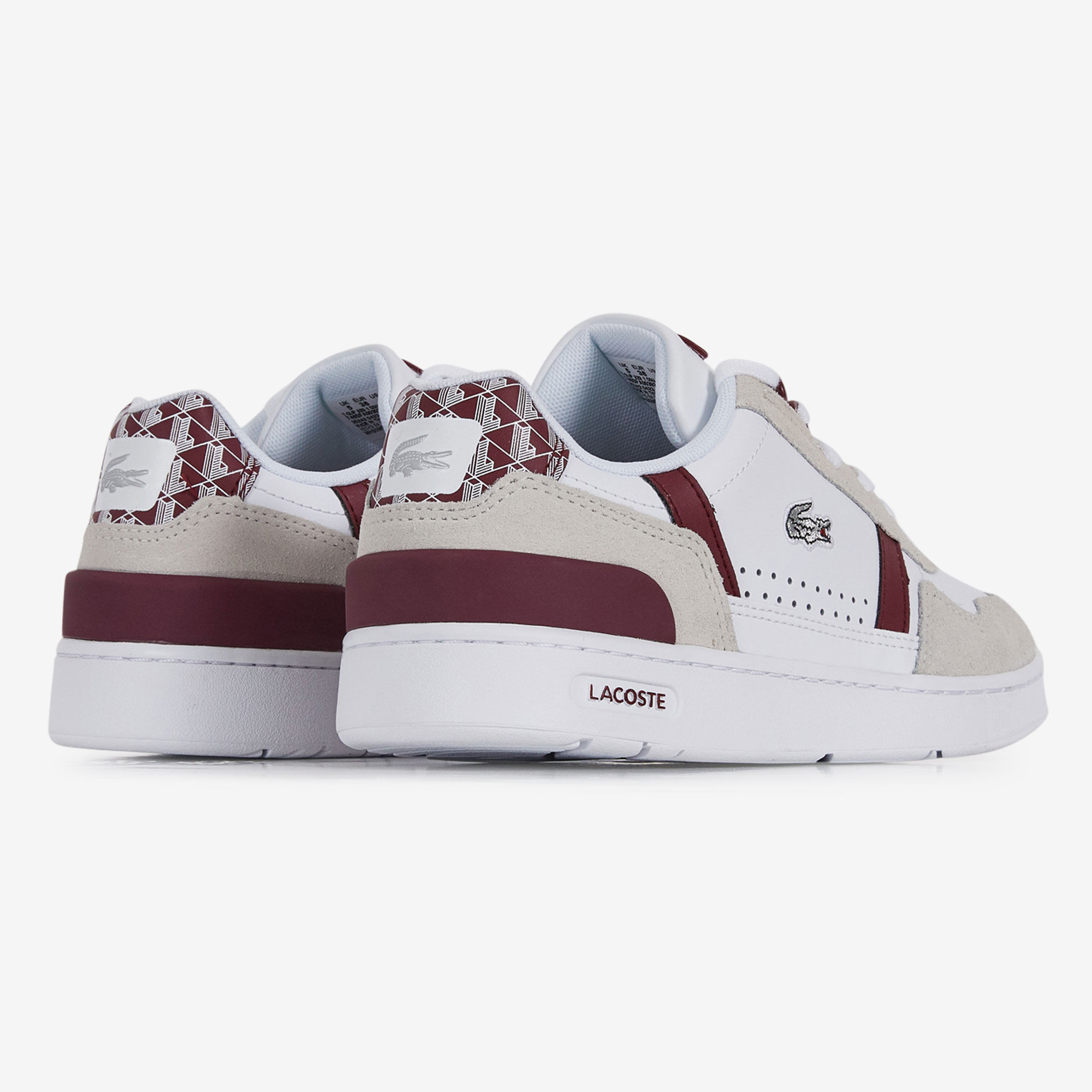 Basket lacoste femme bordeaux new arrivals